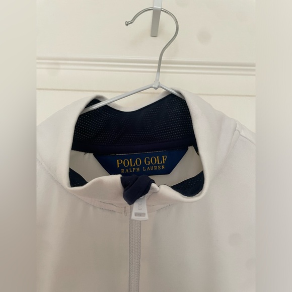 Ralph Lauren polo golf long sleeve navy blue and white - Picture 3 of 4